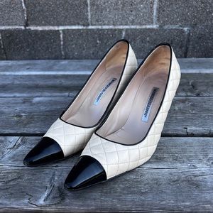 Manolo Blahnik Quilted Shoes 38.5